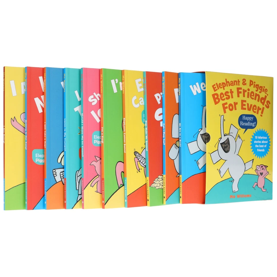 Elephant & Piggie, Best Friends For Ever! 10 Picture Books Box Set - Ages 4-8-PB - Image 2 of 4