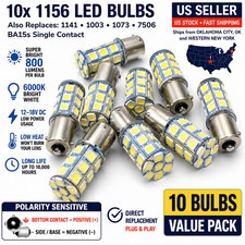 10x 1156 1141 1003 Led 6000k White Rv Camper Trailer Interior Ceiling Light Bulb
