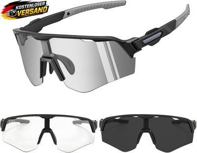 Selbsttönende Fahrradbrille Herren Damen UV400 Sport Sonnenbrille für MTB Rennra