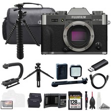 Fujifilm X-T30 III Mirrorless Camera (Charcoal Silver) + 128GB - ULTIMATE Kit