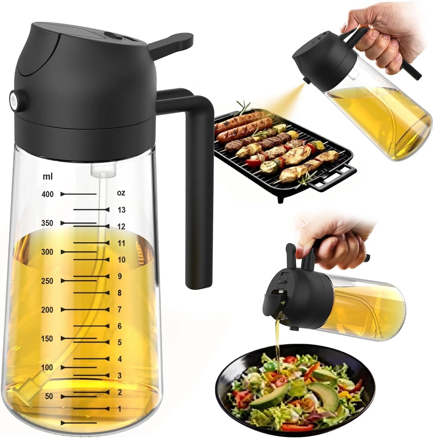 16oz/470ml Glass Olive Oil Sprayer for Cooking – 2 in 1 Olive Oil Dispenser Bott
Opens in a new wind