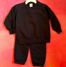 NEW Black Solid Gerber Baby Boys Toddler 2-piece Fleece Jogger Set 18 MONTHS