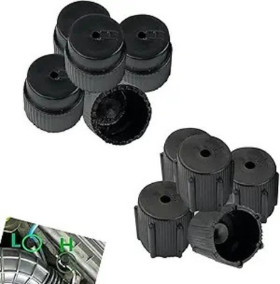#ad #ad 10 PCS AC Valve Cap High and Low Pressure Air Conditioning System Port Sealing $12.99