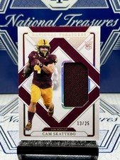 2025 National Treasures Cam Skattebo Holo Silver MEM,SSP/25,New York Giants🌟🔥