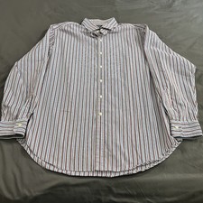 Polo Ralph Lauren Dress Shirt Men 17 1/2 34/35 Striped Regent Classic Fit