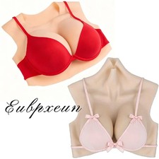 Realistic B-H Cup Silicone Breast Forms Breast Plate Fake Boobs For Crossdresser