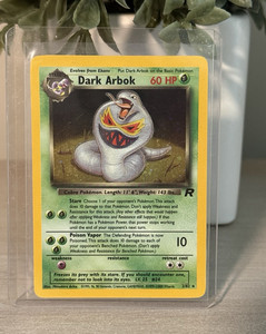 Pokemon TCG Dark Arbok 2/82 Team Rocket Holo Rare EN 1999 60HP