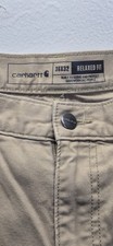 Carhartt Rugged Flex Relaxed Fit Canvas Work Pants khaki Men's 36x32