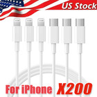 USB-C PD Fast Charger Cable lot Cord Type USB C For iPhone14 13 12 11 Pro Max XR
