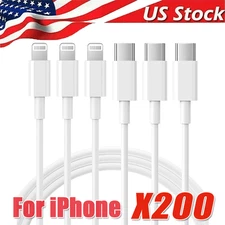 USB-C PD Fast Charger Cable lot Cord Type USB C For iPhone14 13 12 11 Pro Max XR