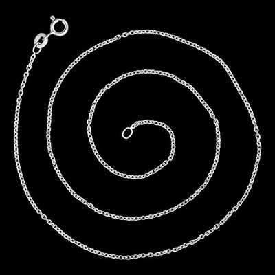 18'' 925 Sterlingsilber Seil Kette Halskette - starkes, glänzendes verdrehtes Glied DGC1035