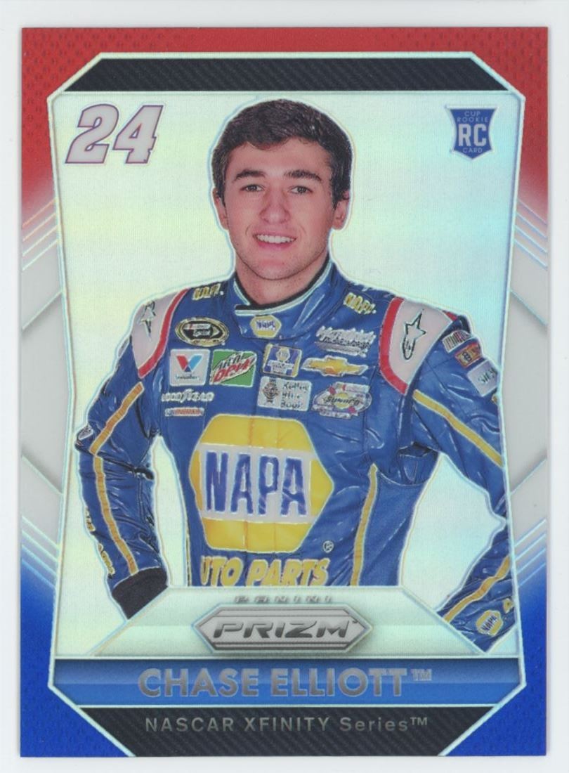 2016 Panini Prizm RED/WHITE/BLUE Chase Elliott Rookie Hendrick #24 C23