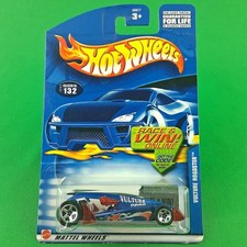 2002 Hot Wheels 132 Vulture Roadster Blue Mainline Chrome 5SP