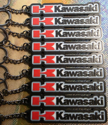 #ad 3D PRINT KAWASAKI MOTORSPORTS LOGO KEYCHAIN NOSTALGIA RETRO MOTORCYCLE DIRTBIKE $2.50