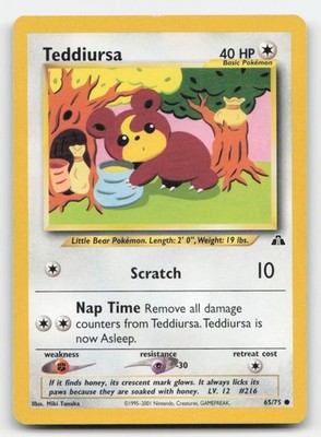 Teddiursa Unlimited Neo Discovery 65/75 C Pokemon MP