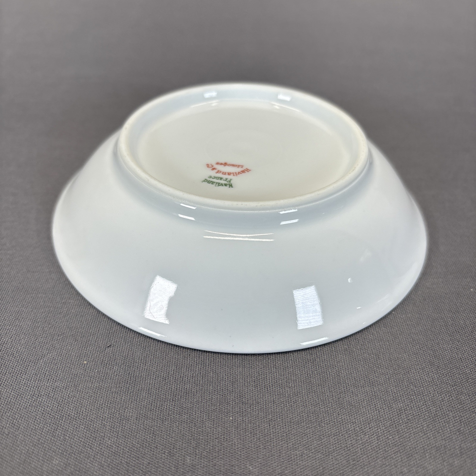 Haviland Limoges Berry Dessert Fruit Bowls 5" Set of 4 White Gold Trim