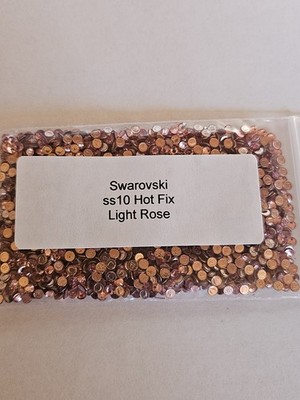 Genuine Swarovski ss10  Hot Fix Crystals in the color LIGHT ROSE (light pink)