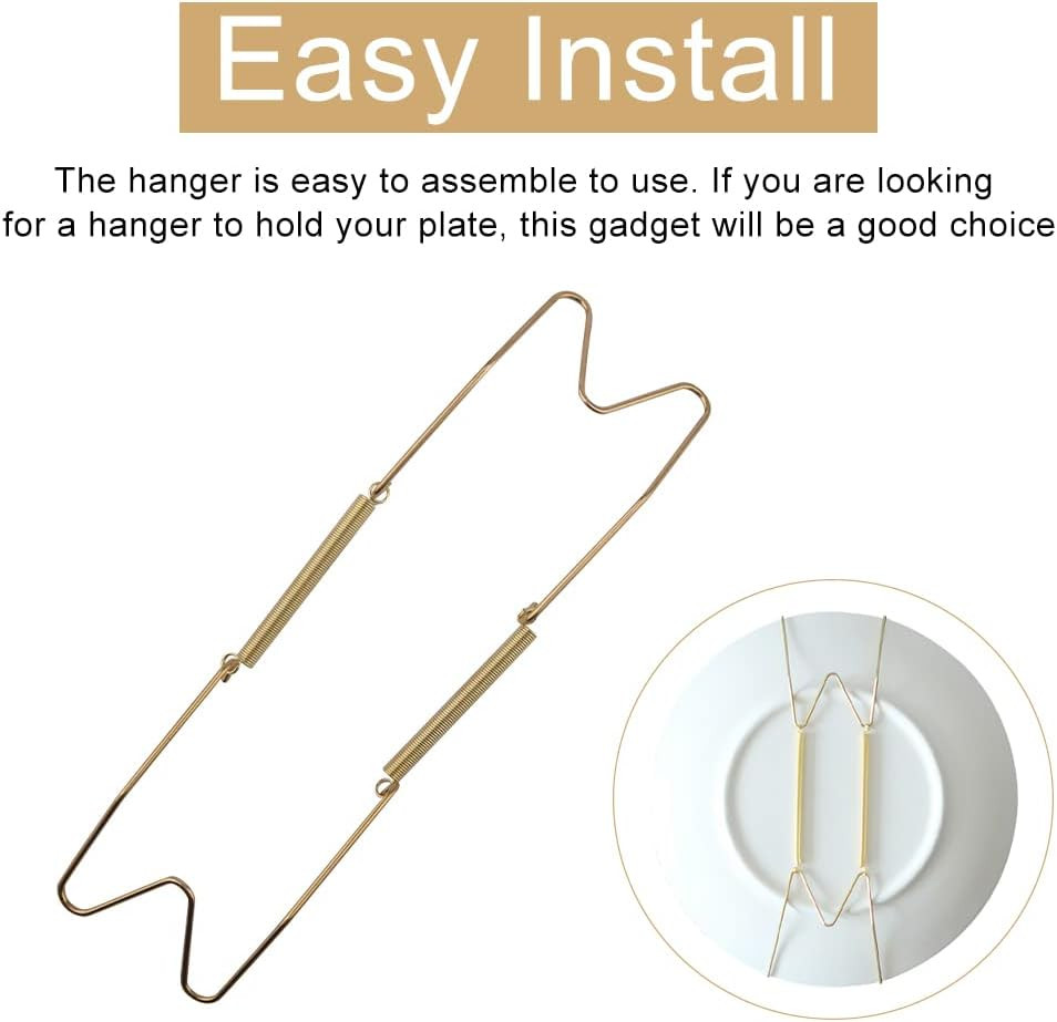 8 10 12 14 16Inch Plate Hangers for Walls Plate Dish Hangers Stainless Steel Dec