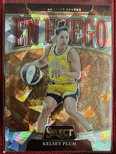 Panini 2025 Select WNBA En Fuego Silver Prizm Kelsey Plum Sparks #12