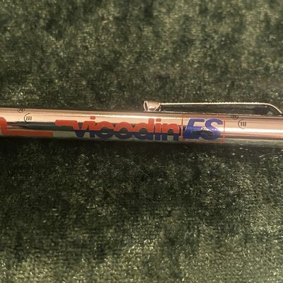 Promotional Ballpoint Pen for the Medication Vicodin ES (dry of Ink) Collectable