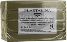 Plastalina Non-Hardening Modeling Clay 4.5 Lb. Sculpture Gray