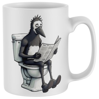 Lustige Elster Toilette Humor Tasse Geschenk Männer und Frauen Arbeitskollege Weihnachten...