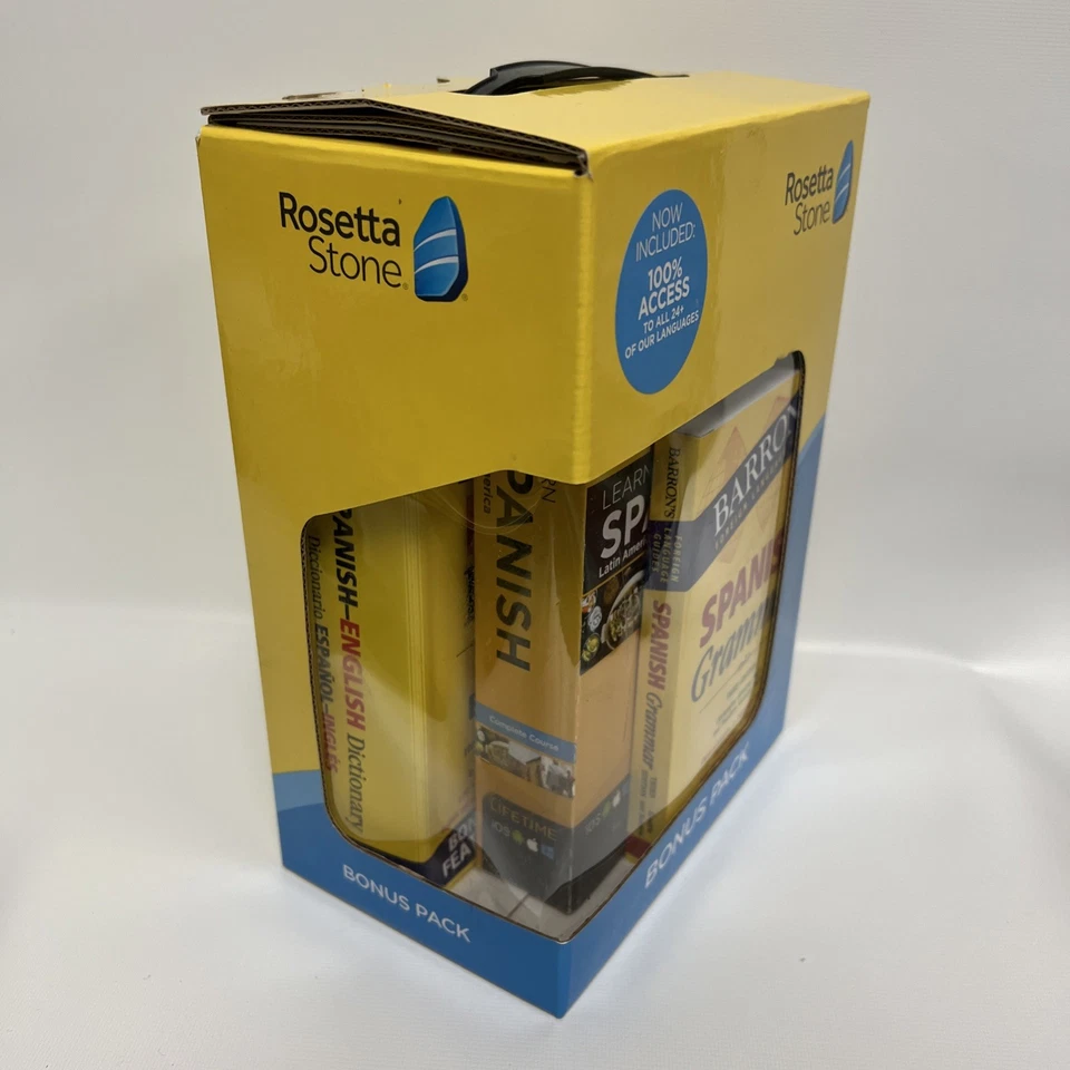 Rosetta Stone Learn Spanish Latin America Lifetime Bonus Pack Sealed - Image 2 of 4