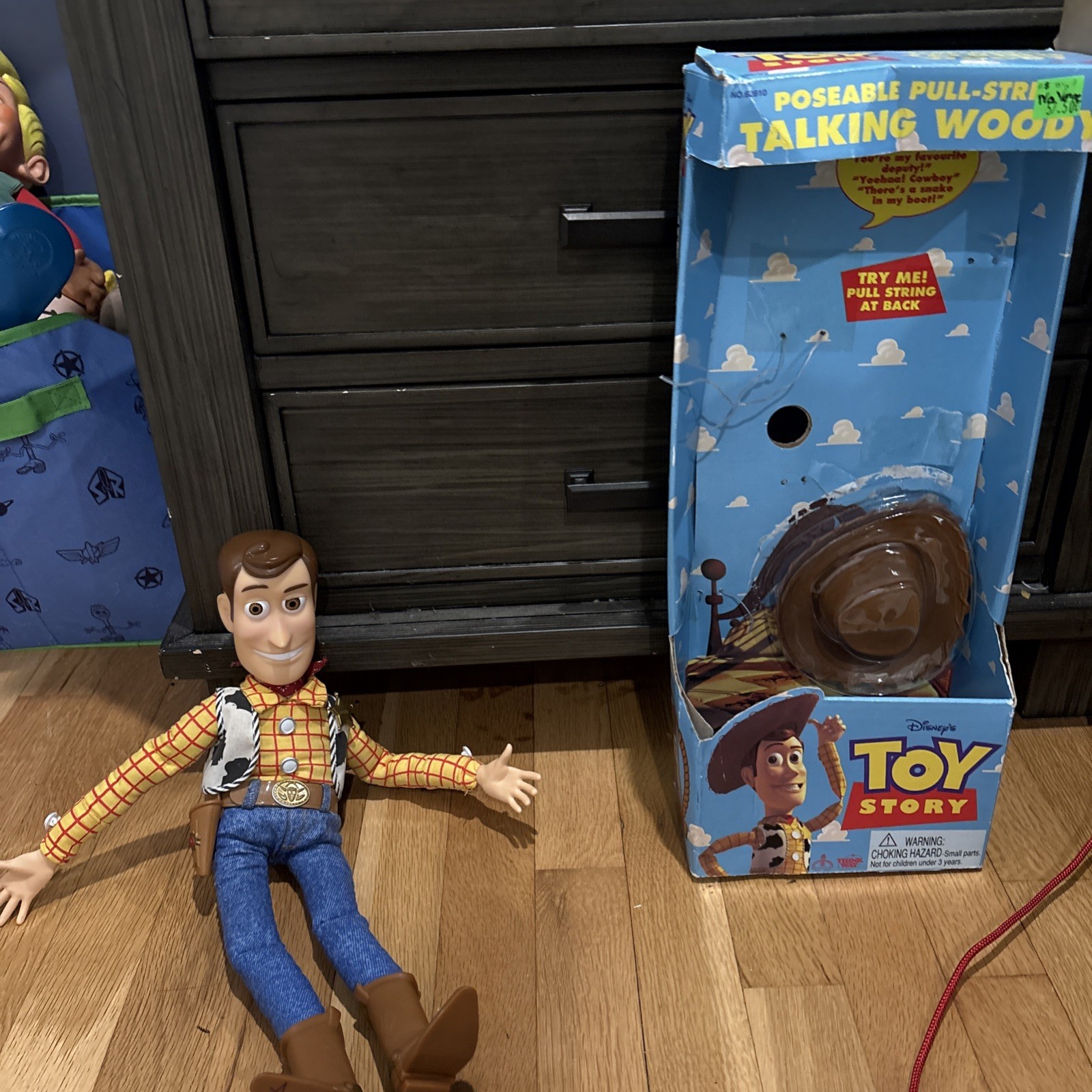 Thinkway Toy Walt Disney Toy Story 1995 Talking Pull String 