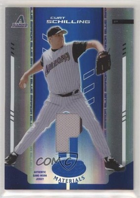 2004 Leaf Certified Materials Blue Mirror Position Fabric Curt Schilling 06yc