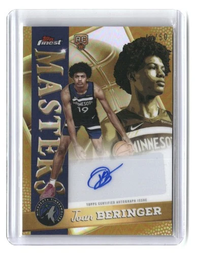 Joan Beringer #/50 2025-26 Finest Masters Autographs Gold Refractor