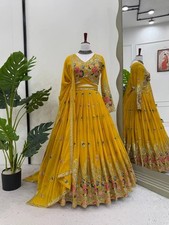 Designer New Faux Georgette Lehenga Choli With Stylish Dupatta For Girls