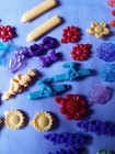 Lot Of 36 Barretts🌼 Vintage And Modern 🌼 Plastic🌼 Flowers And Animals  — photo 2