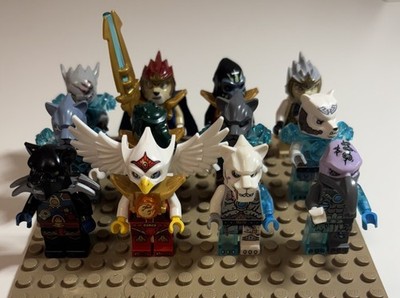 12 LEGO Chima Minifiguren Konvolut - Eis Feuer Chi Vultures Löwe Cragger