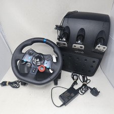 Logitech G29 Driving Force Racing Wheel Pedals PSU PS5 PS4 PS3 Black For Parts