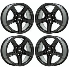 18 Chevrolet Camaro Gloss Black Wheels Rims Factory Oem Set 5758
