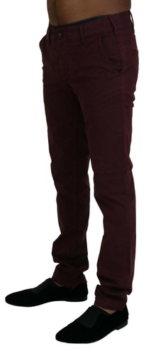 CYCLE Elegant Maroon Casual Skinny Men's Pants Authentic | eBay UK