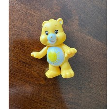 Vintage Care Bears Funshine Bear Mini PVC Figurine Collectibles Retro Toys