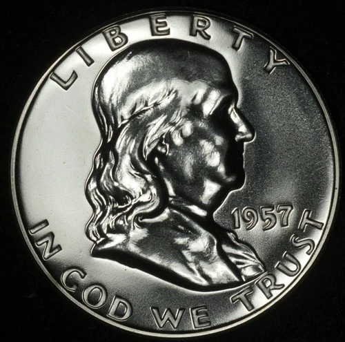 1957 FRANKLIN HALF DOLLAR FLASHY PROOF #2