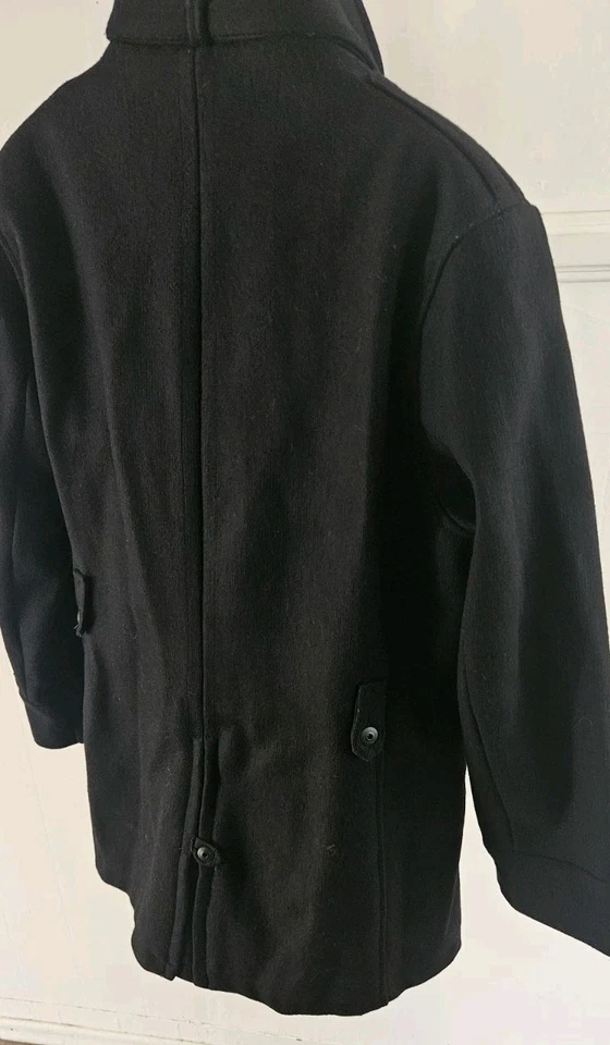 $470 G-Star сырой черный приманка шерсти Garber Тренч мужской XXL тонкий EUC + Cond - Изображение 3 из 4