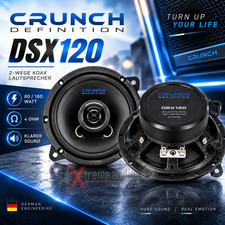 Crunch DSX 120 2 Way Coax 12 Cm Speakers DSX120 Power 80/160 Watts 1 Pair