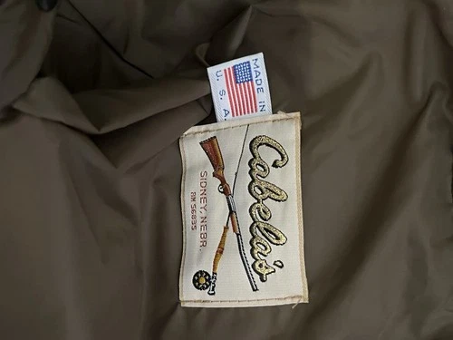 Vintage Cabela's Jacket Mens 3XL Brown Cat Tail Camo Hooded Hunting Parka USA image 9