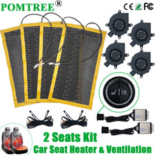 Car Seat Ventilation And Heating Kit Fit 2 Seats Cooling Heating Universal