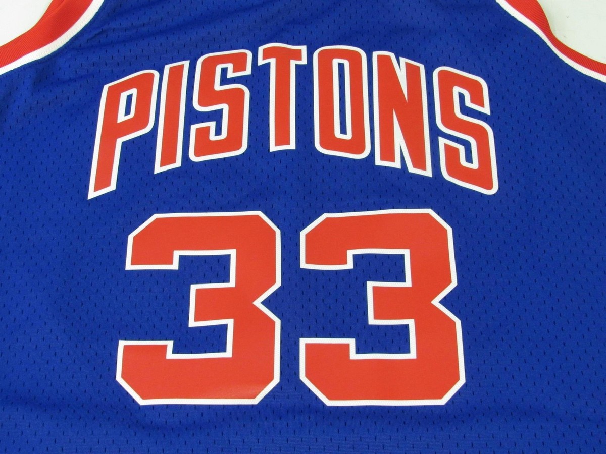 95-96 Grant Hill #33 Pistons Men Big & Tall Size Mitchell & Ness