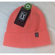 PGA Tour One Size Winter Knit Beanie Pink Siesta 669 NWT