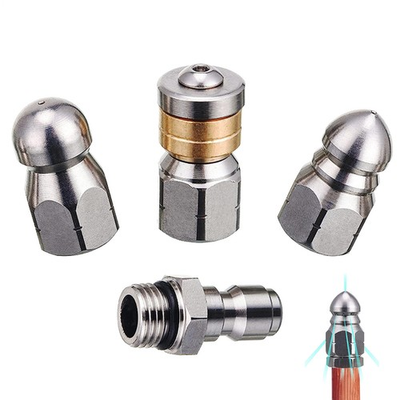 #ad 1 4#x27;#x27; Male Pressure Washer Drain Sewer Cleaning Pipe Jetter Rotating Nozzle Tool $26.83