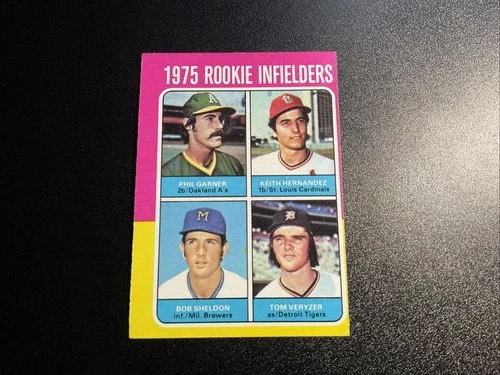 1975 Topps - 1975 Rookie Infielders Keith Hernandez, Phil Garner, Tom Veryzer NM