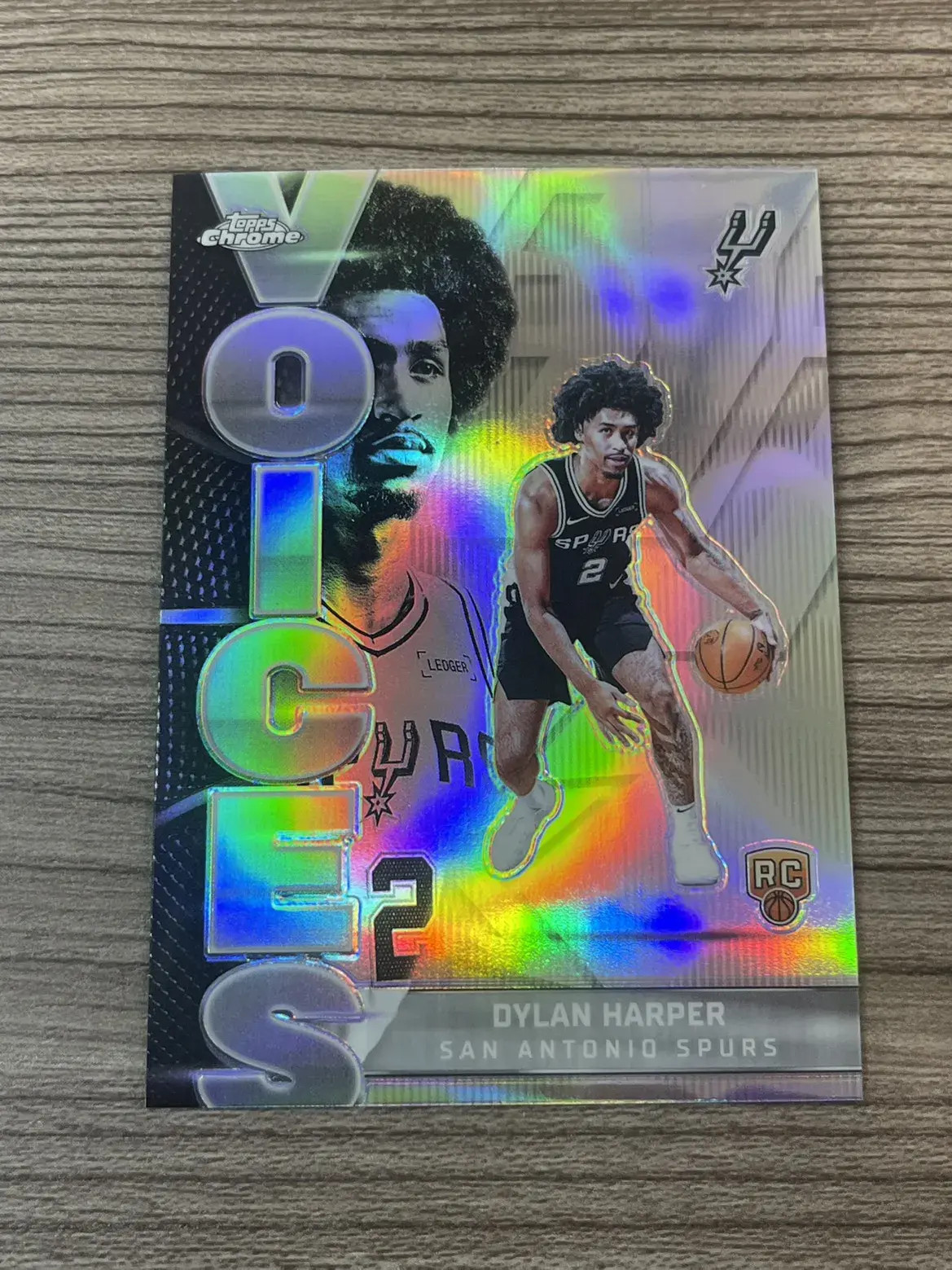 2025-26 Topps Chrome #252 Dylan Harper Refractor Rookie RC Voices JW64