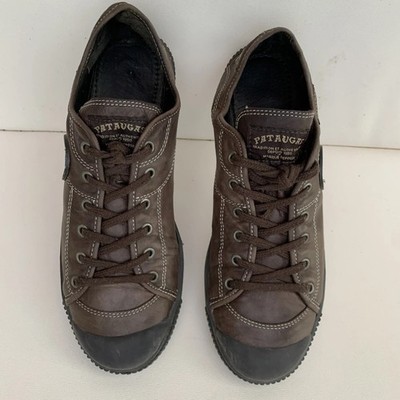 Pataugas Genuine Leather Sneakers Flats Womens Sz 38 Or 8
