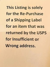 Re-Purchase Shipping Label