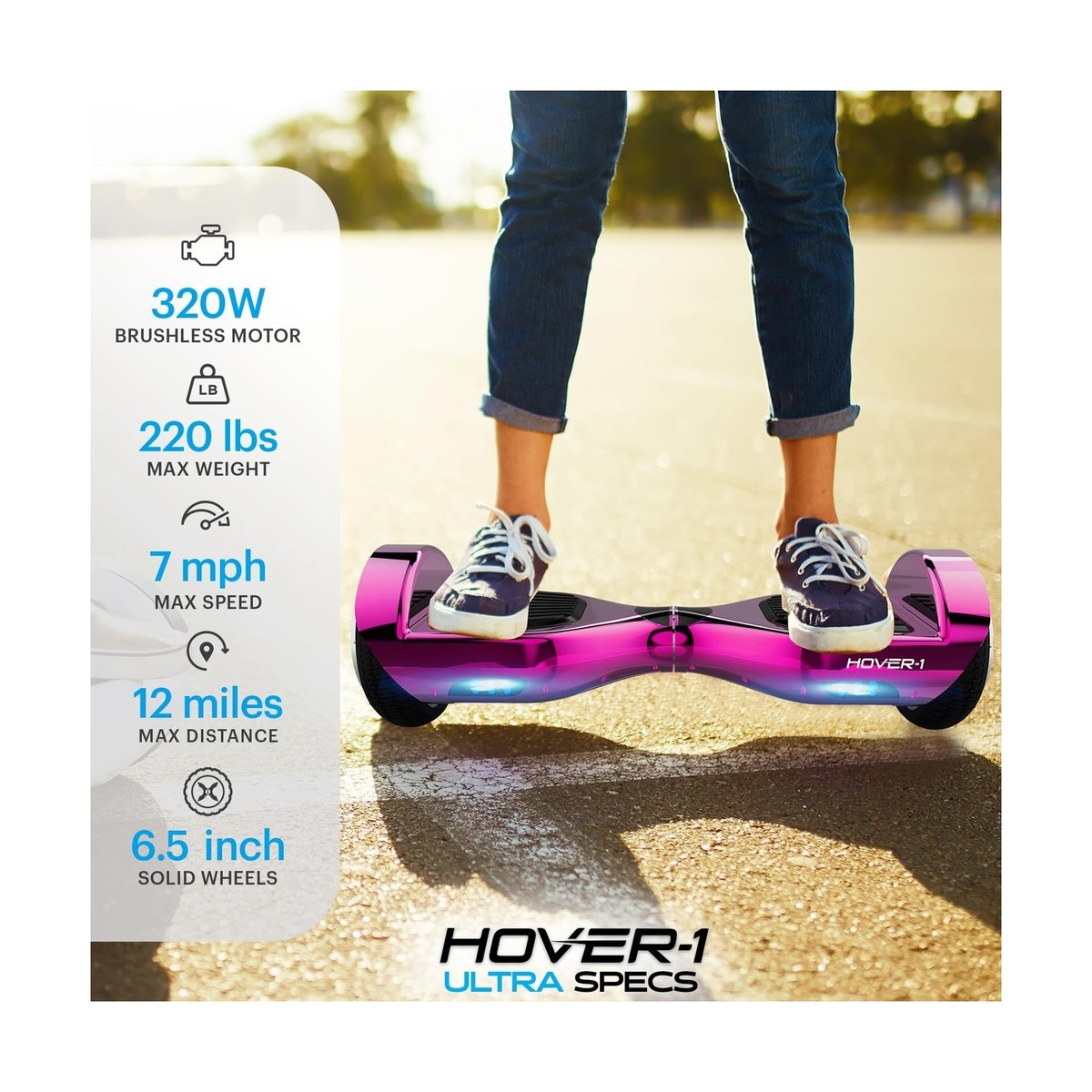 Hover-1 Helix Electric Self-Balancing Hoverboard With Mph Max